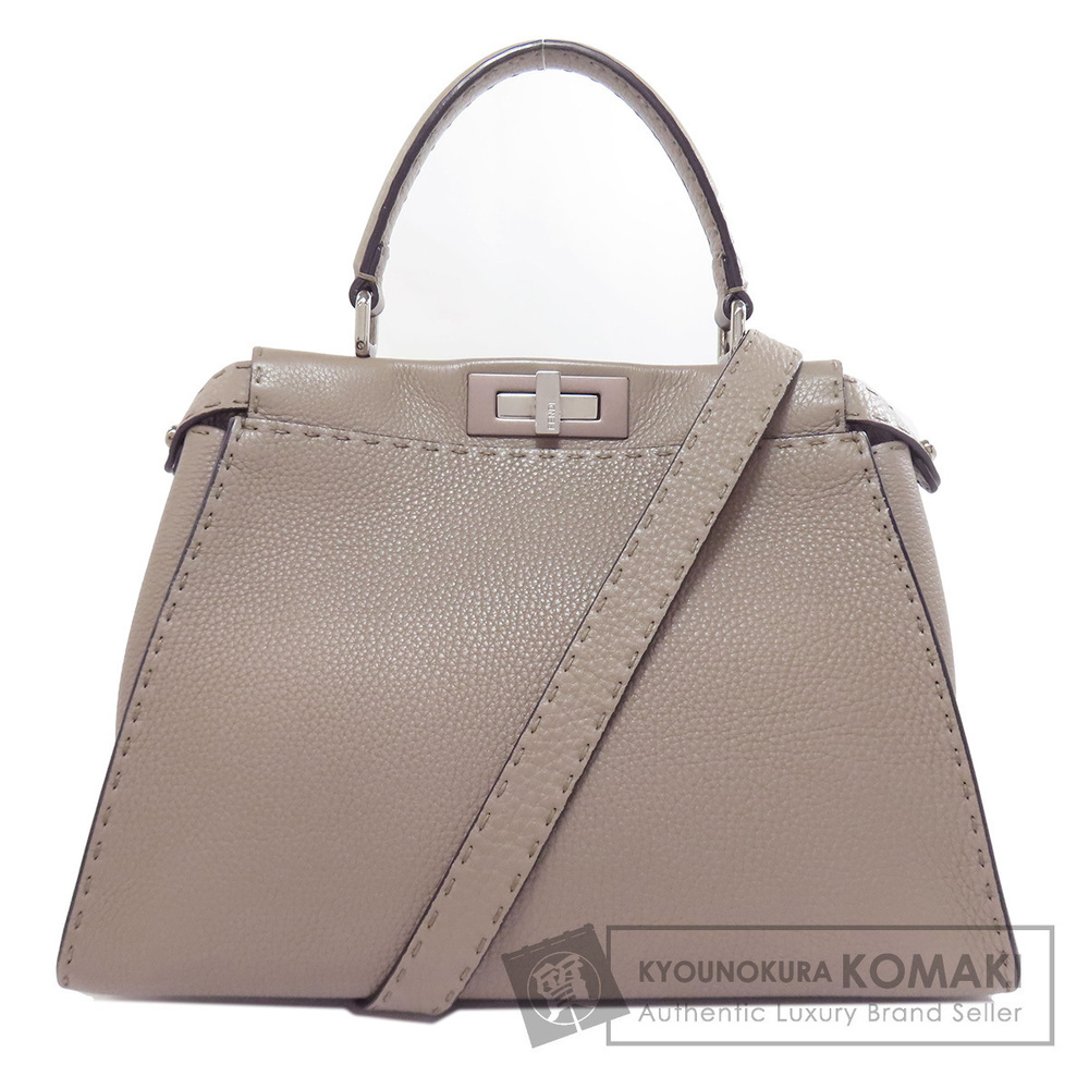 Fendi Peekaboo Selleria Handbag calfskin